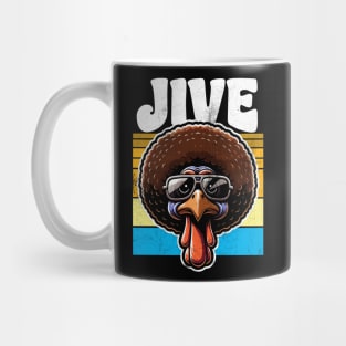 Jive 70s Thanksgiving Turkey Retro Mug